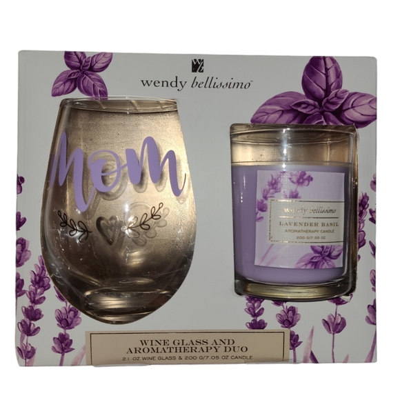 💜NWT Wine Glass & Aromatherapy Duo Set💜 - Picture 2 of 6